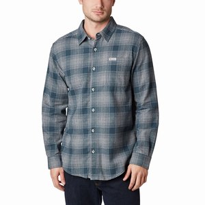 Columbia Boulder Ridge™ Långärmad Flannel Herr Grå (EKATY8902)